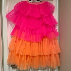 Multi tiered tulle skirt size large
